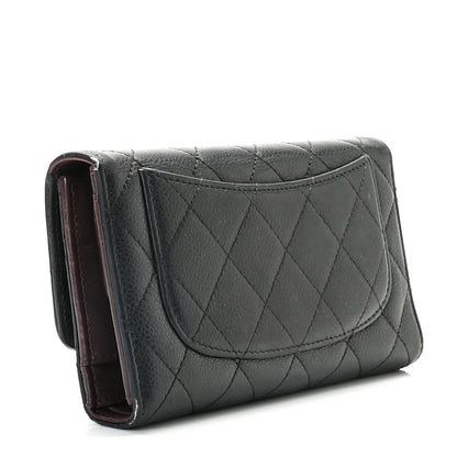 Chanel Caviar Quilted Large Flap Wallet Black 2 of 13