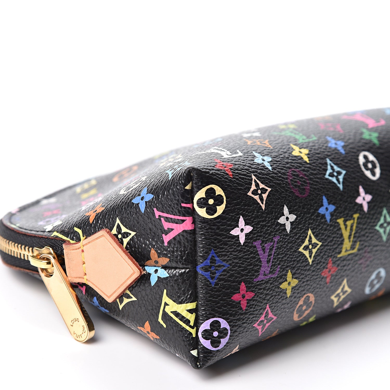 Louis Vuitton Monogram Multicolor Cosmetic Pouch Black Grenade 6 of 7