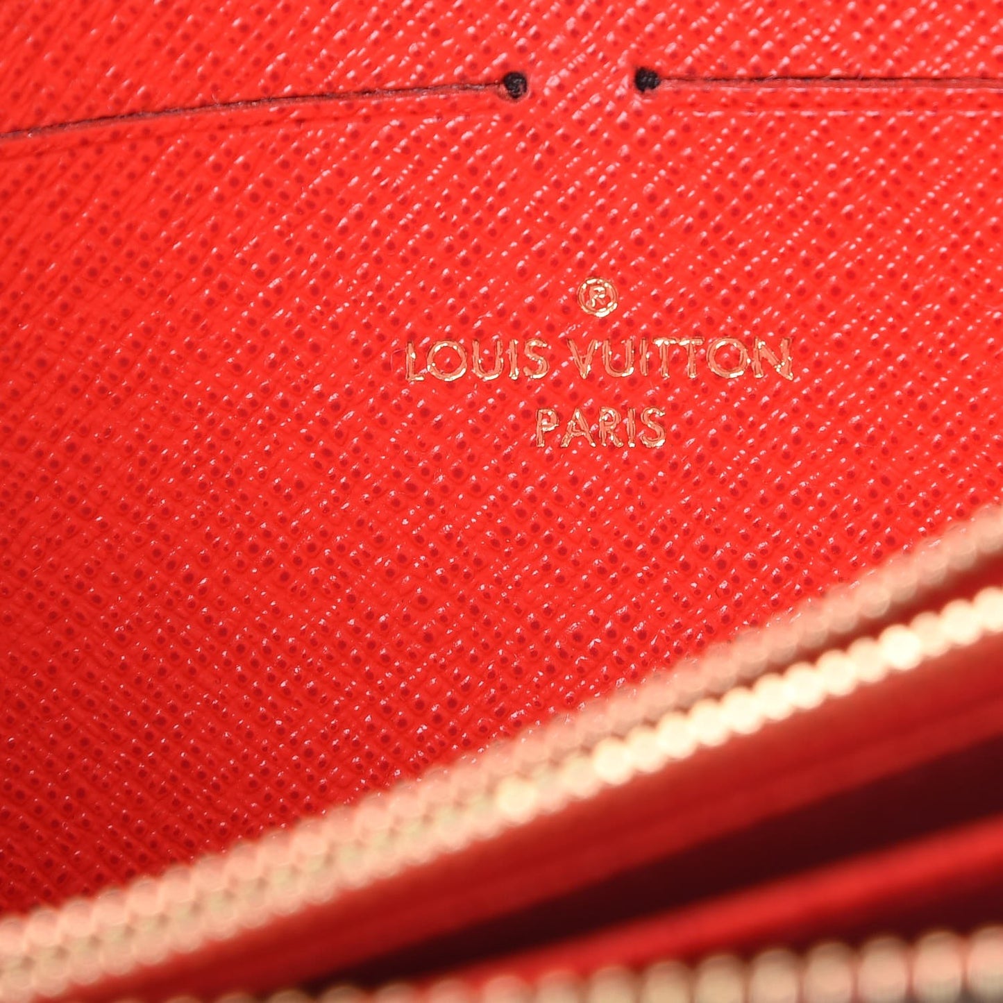 Monogram Zippy Wallet Coquelicot
