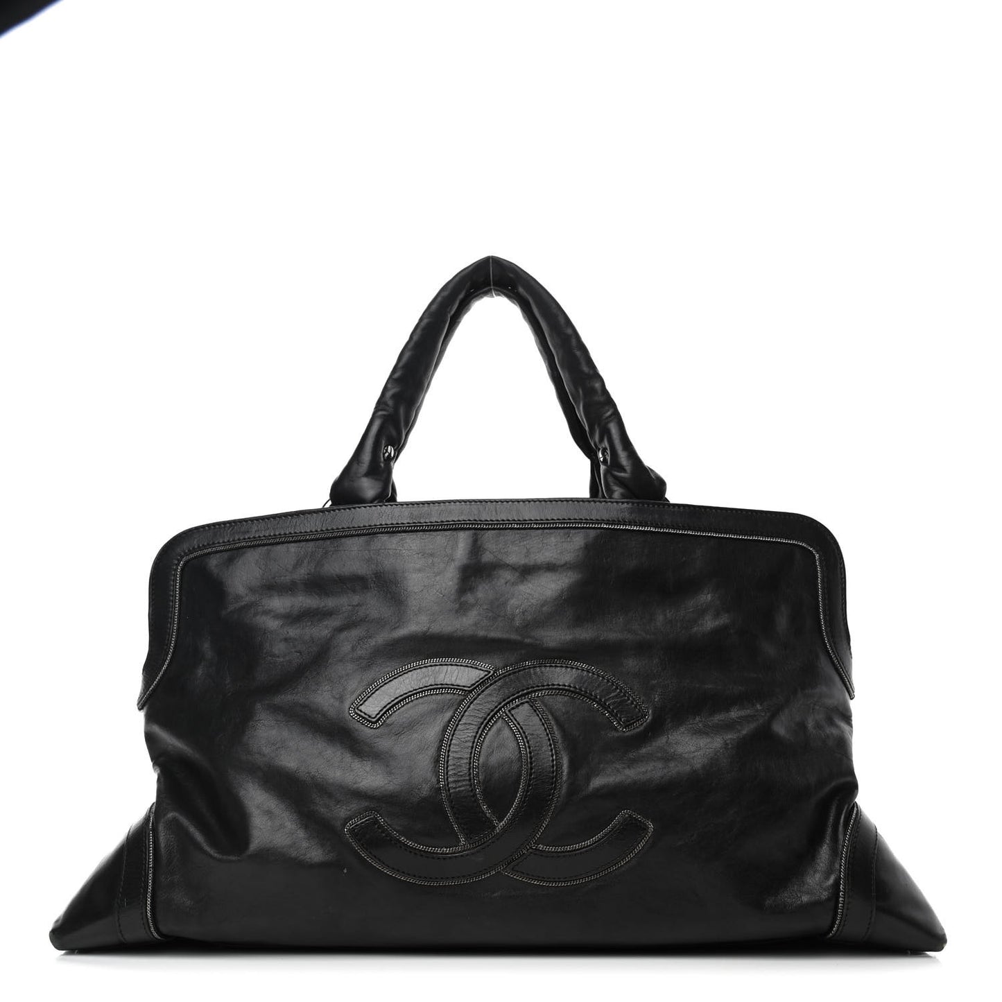 Lambskin East West Soho Shopper Black