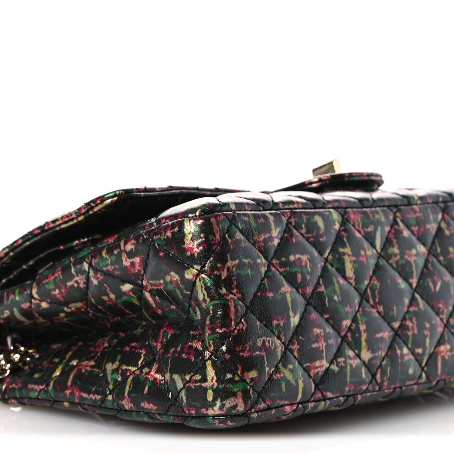 Chanel Tweed Printed Lambskin Quilted 2.55 Reissue 225 Flap Multicolor 9 of 13