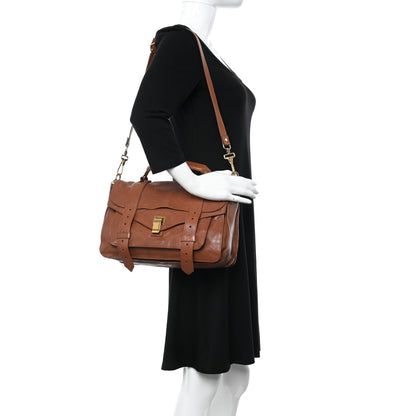 Proenza Schouler Lambskin Medium PS1 Satchel Saddle 2 of 23