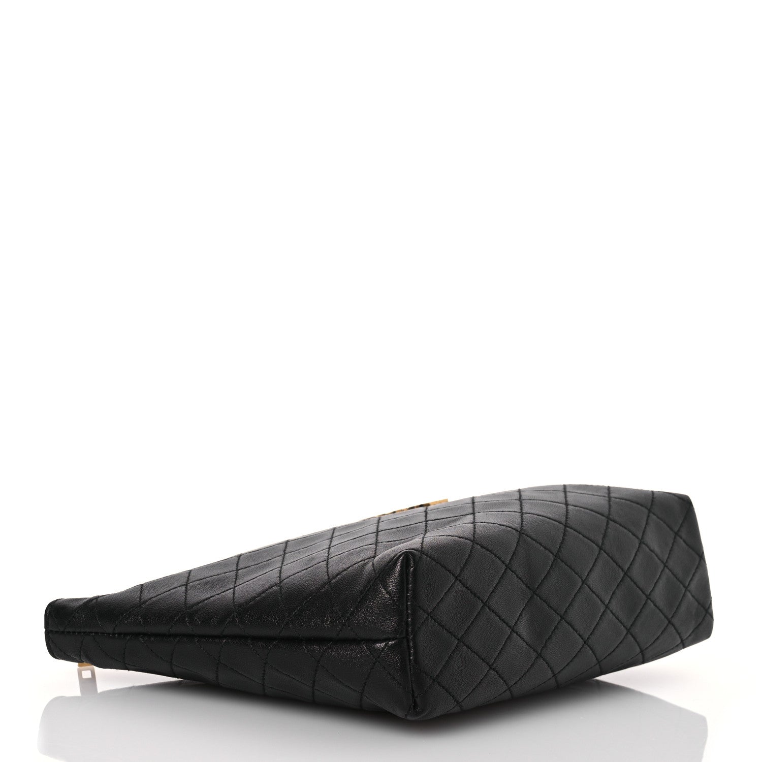 Saint Laurent Lambskin Quilted Gaby Cosmetic Pouch Black 4 of 10