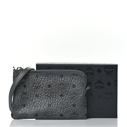 MCM Visetos Crossbody Tech Pouch Phantom Grey 11 of 11