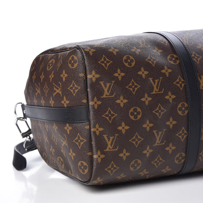 Louis Vuitton Monogram Macassar Keepall Bandouliere 45 5 of 9