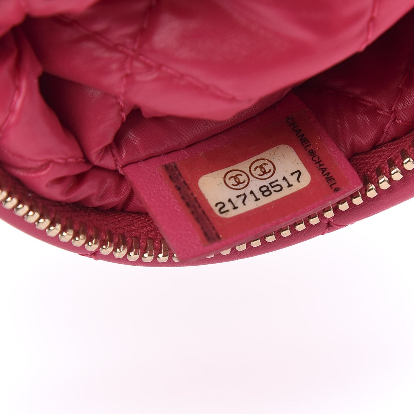 Lambskin Quilted Beauty CC Boy Clutch Fuchsia