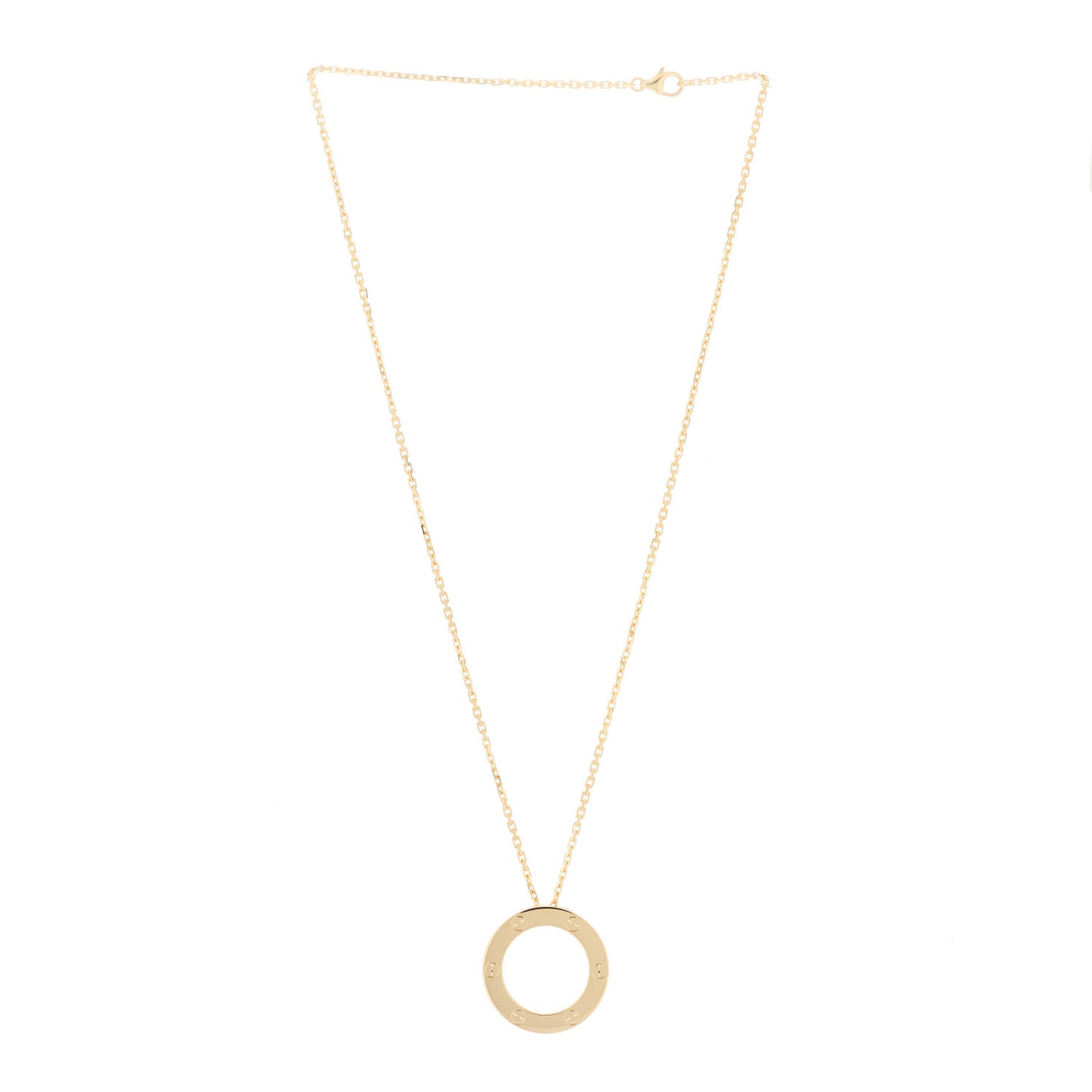 18K Yellow Gold LOVE Pendant Necklace
