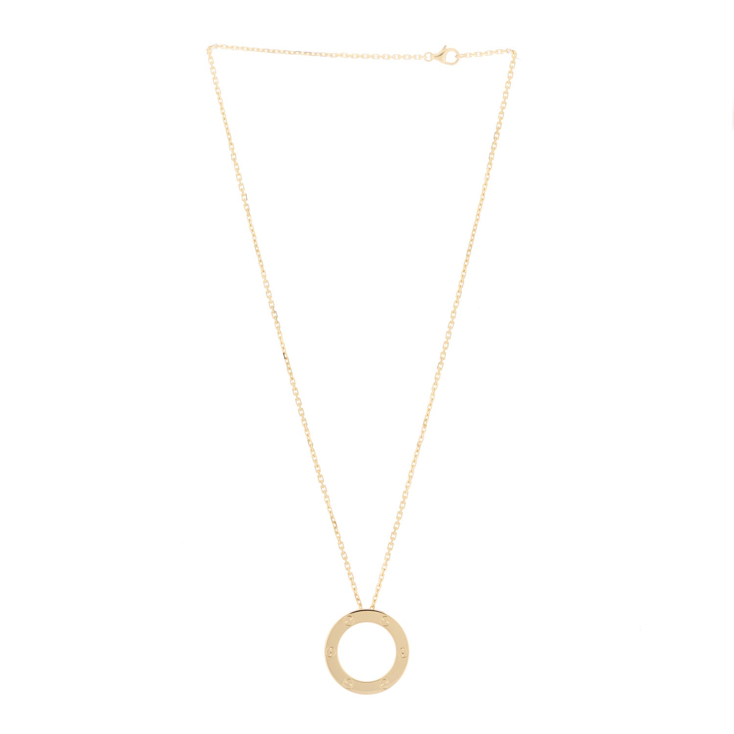 Cartier 18K Yellow Gold LOVE Pendant Necklace 3 of 6