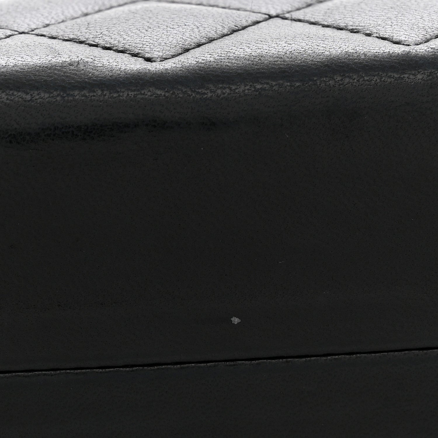 Chanel Lambskin Quilted Small Half Moon Clutch Black 12 of 12