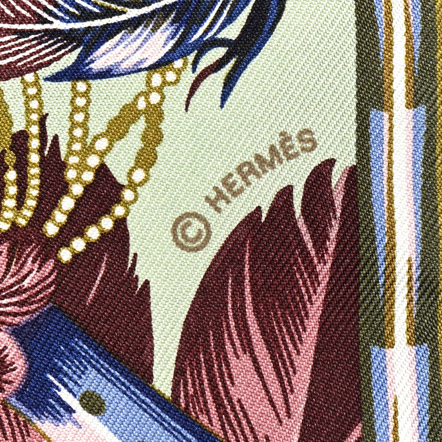 Hermes Silk Brazil Twilly 3 of 4