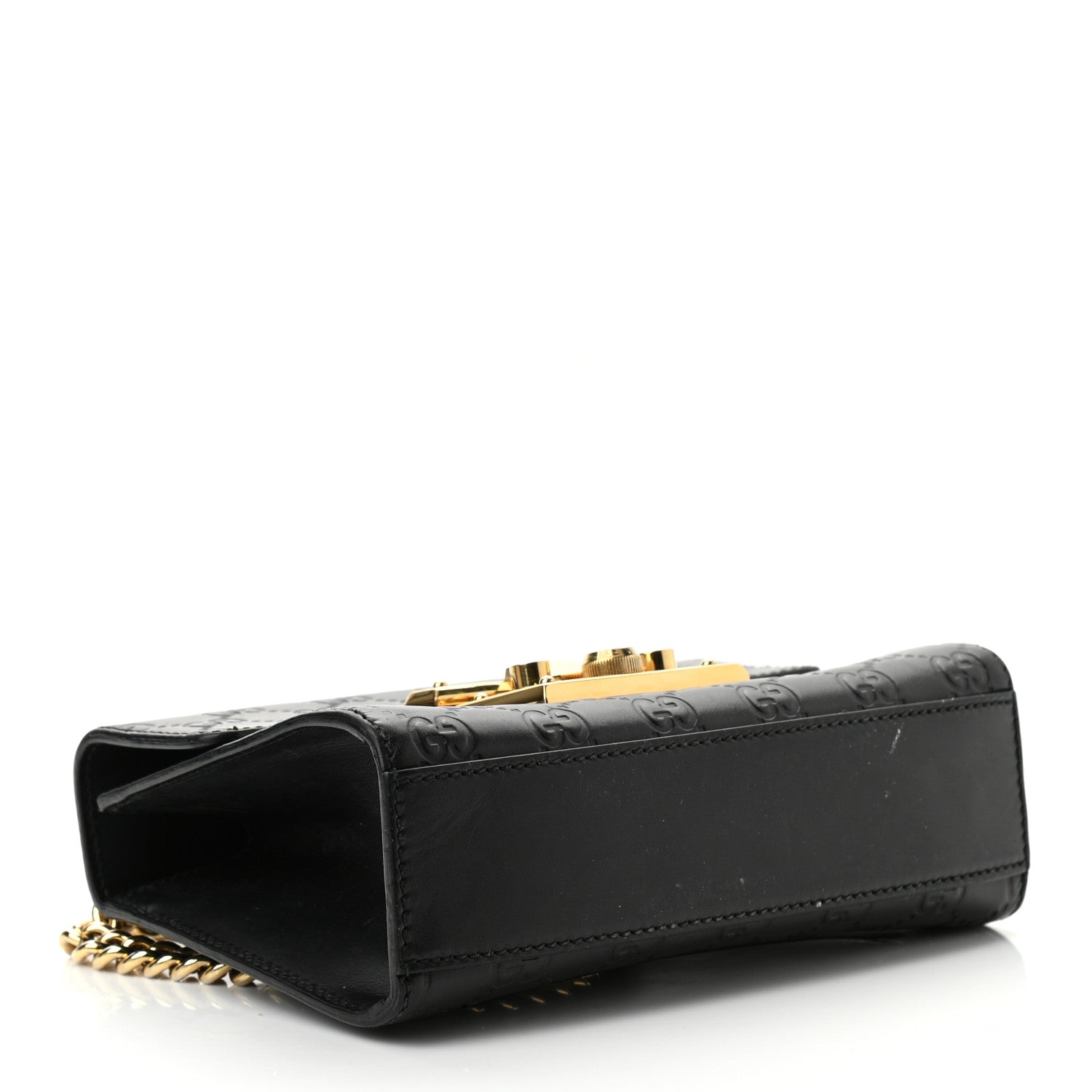 Gucci Guccissima Small Padlock Shoulder Bag Black 4 of 10