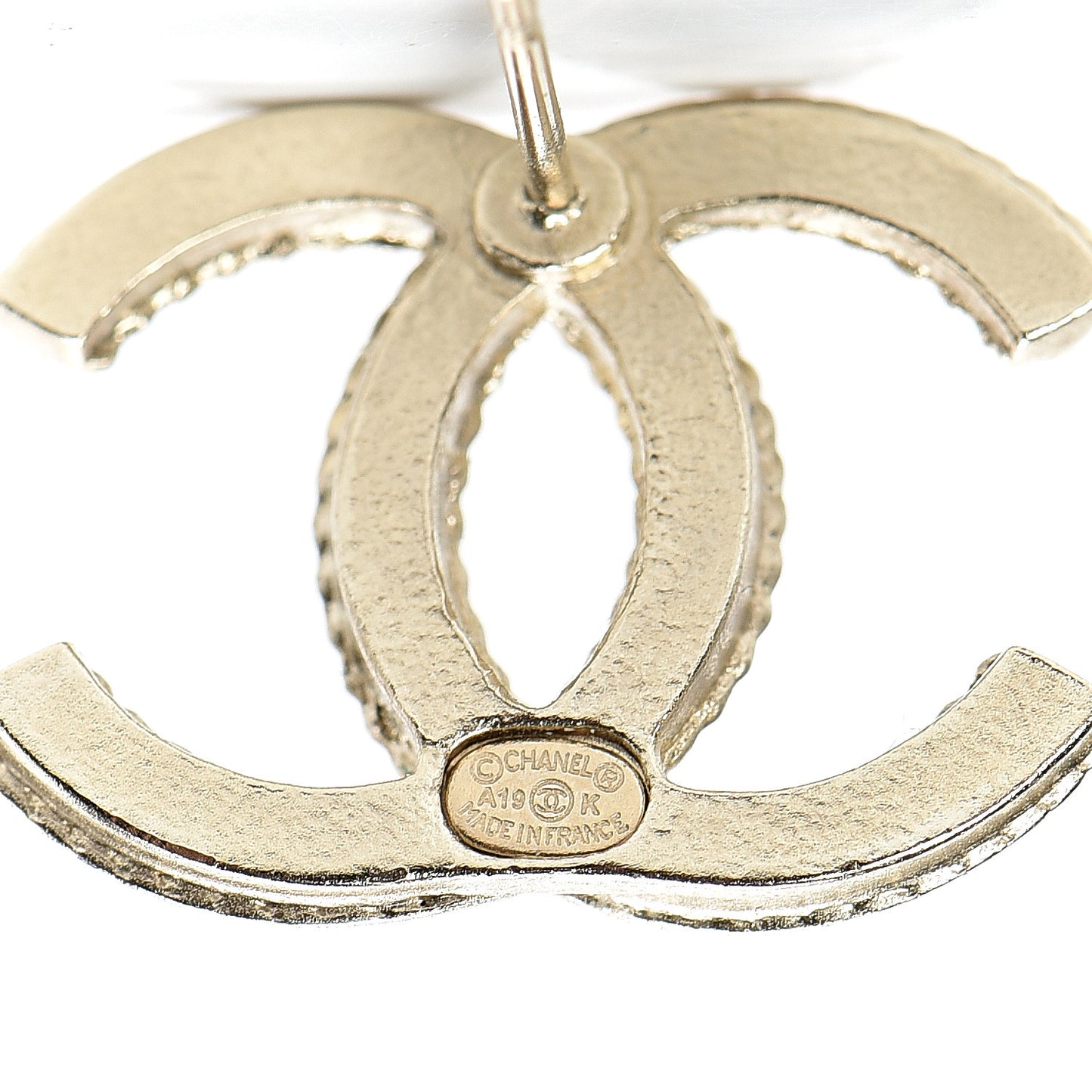 Crystal CC Earrings Light Gold
