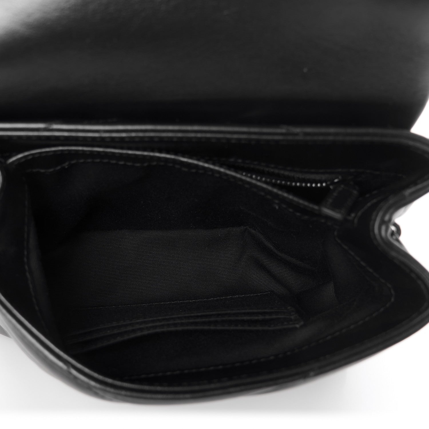 Saint Laurent Calfskin Y Quilted Monogram Monochrome Toy Loulou Crossbody Bag Black 5 of 12