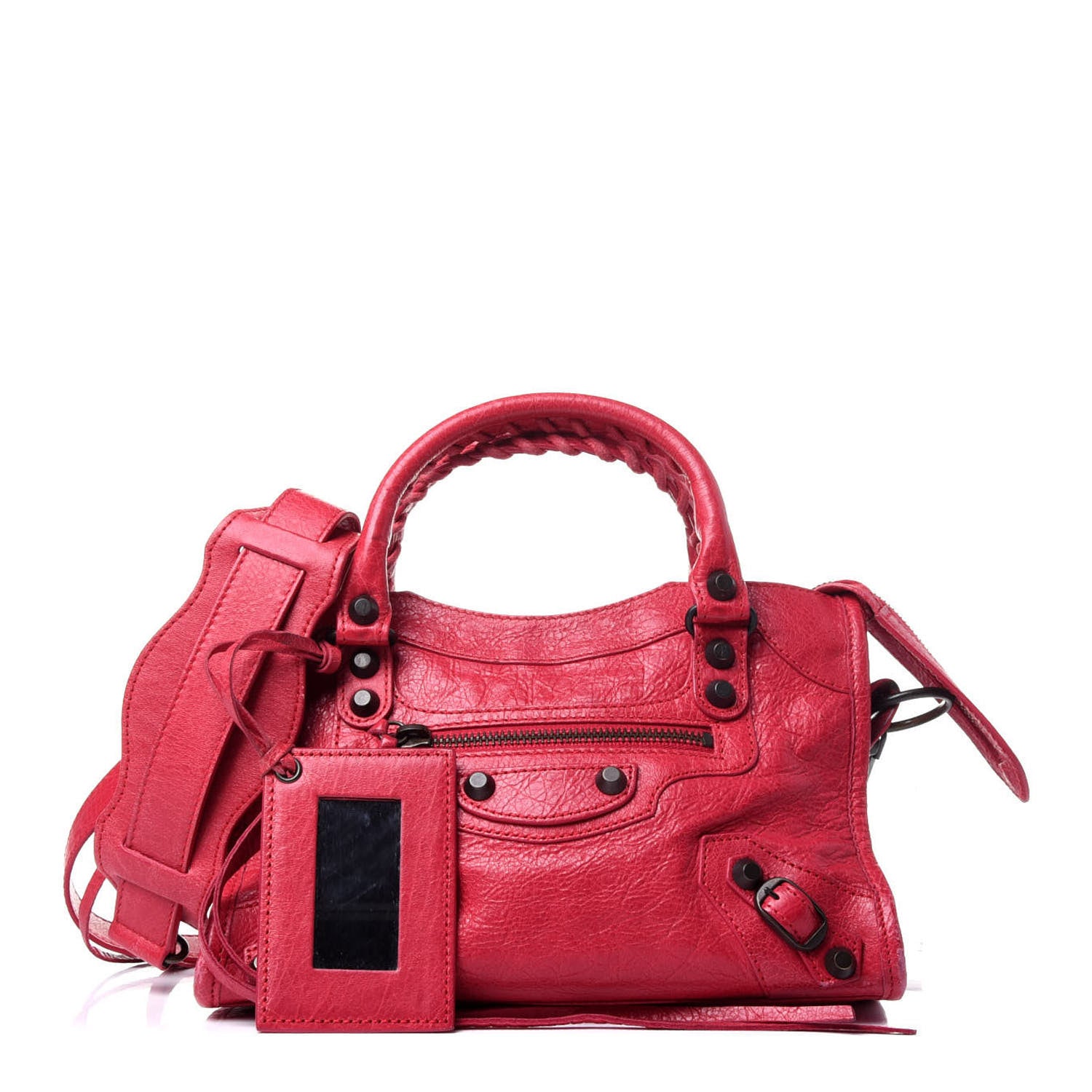 Balenciaga Agneau Classic Hardware Mini City Rose Thulian 1 of 14
