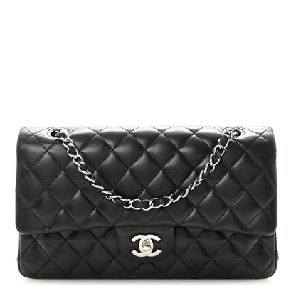 Chanel Lambskin Quilted Medium Double Flap Black 1 of 10