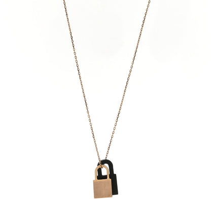 Hermes Swift Small O'Kelly Pendant Necklace Black 1 of 6