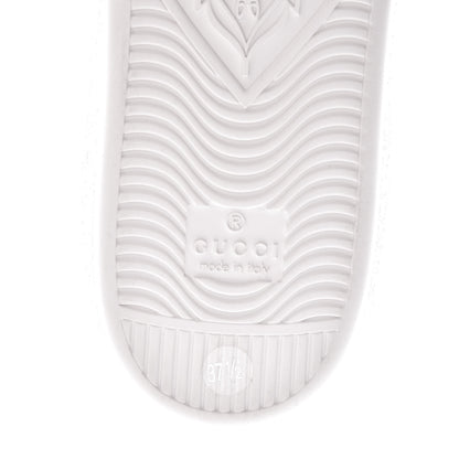 Gucci Calfskin Ayers Crystal Panther Embroidered Womens Ace Sneakers 37.5 White 7 of 10