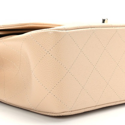 Chanel Caviar Quilted Jumbo Double Flap Beige 8 of 9