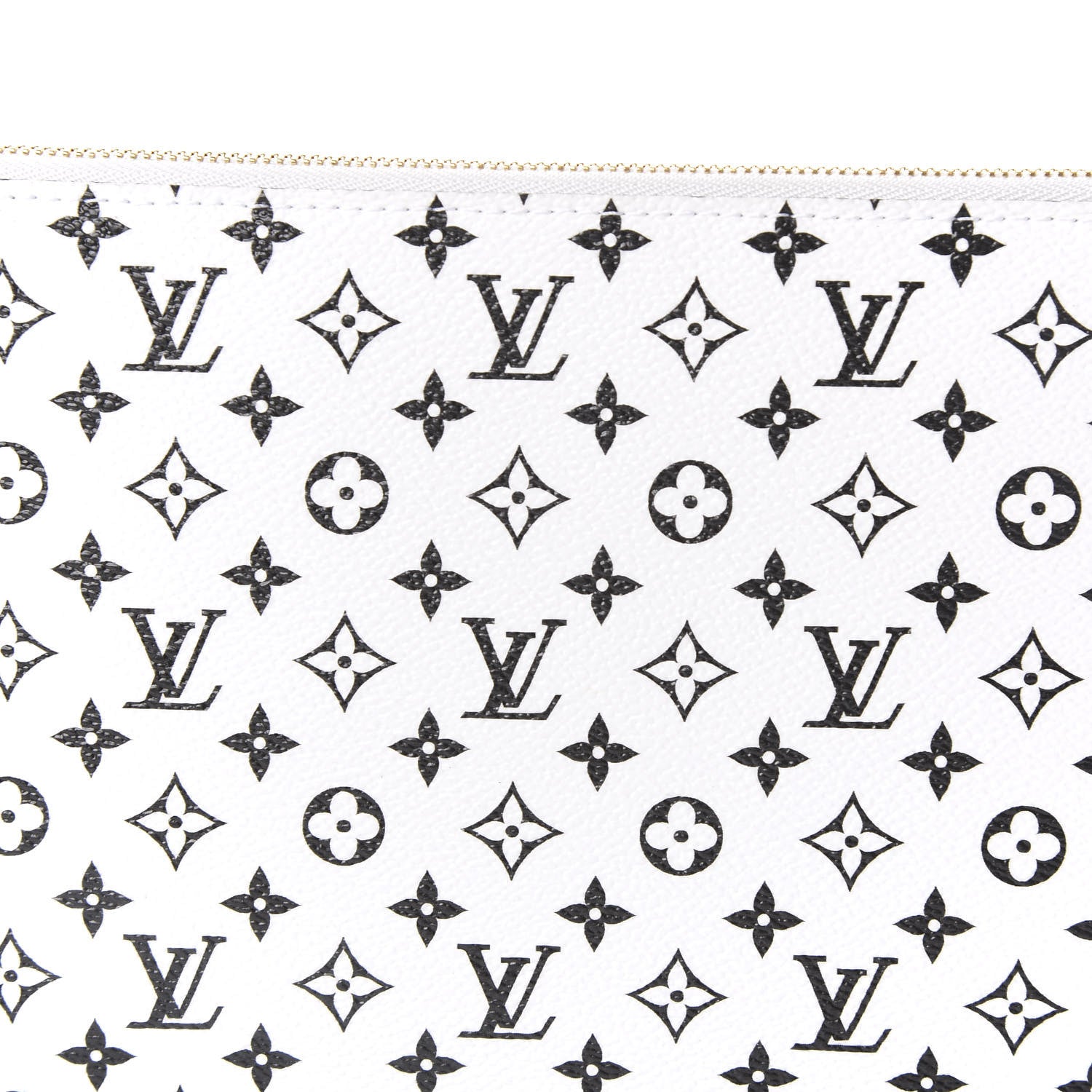 Louis Vuitton Monogram Giant Neverfull MM GM Pochette White 7 of 9