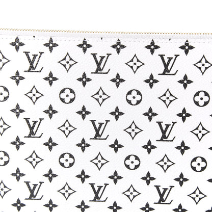 Louis Vuitton Monogram Giant Neverfull MM GM Pochette White 7 of 9