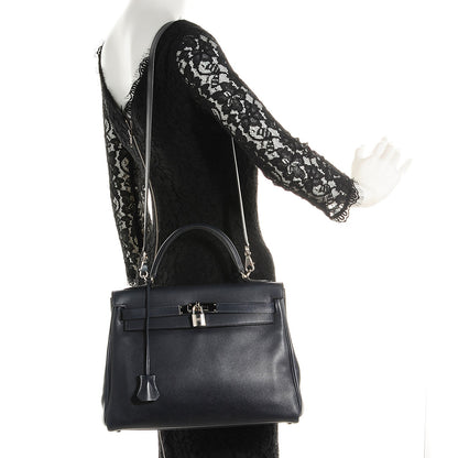 Hermes Swift Kelly Retourne 32 Indigo 21 of 27