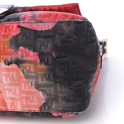 Fendi Zucchino Vitello Floral Forever Mama Baguette Black Multicolor 9 of 10