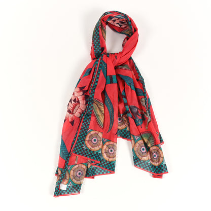 Hermes Cotton Printed Savana Dance Beach Pareo Sorbet 1 of 3