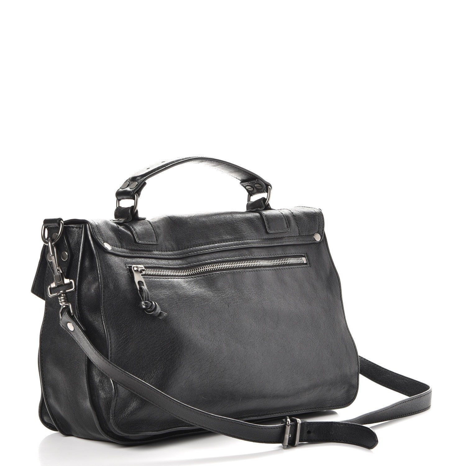 Proenza Schouler Lambskin Medium PS1 Satchel Black 3 of 8