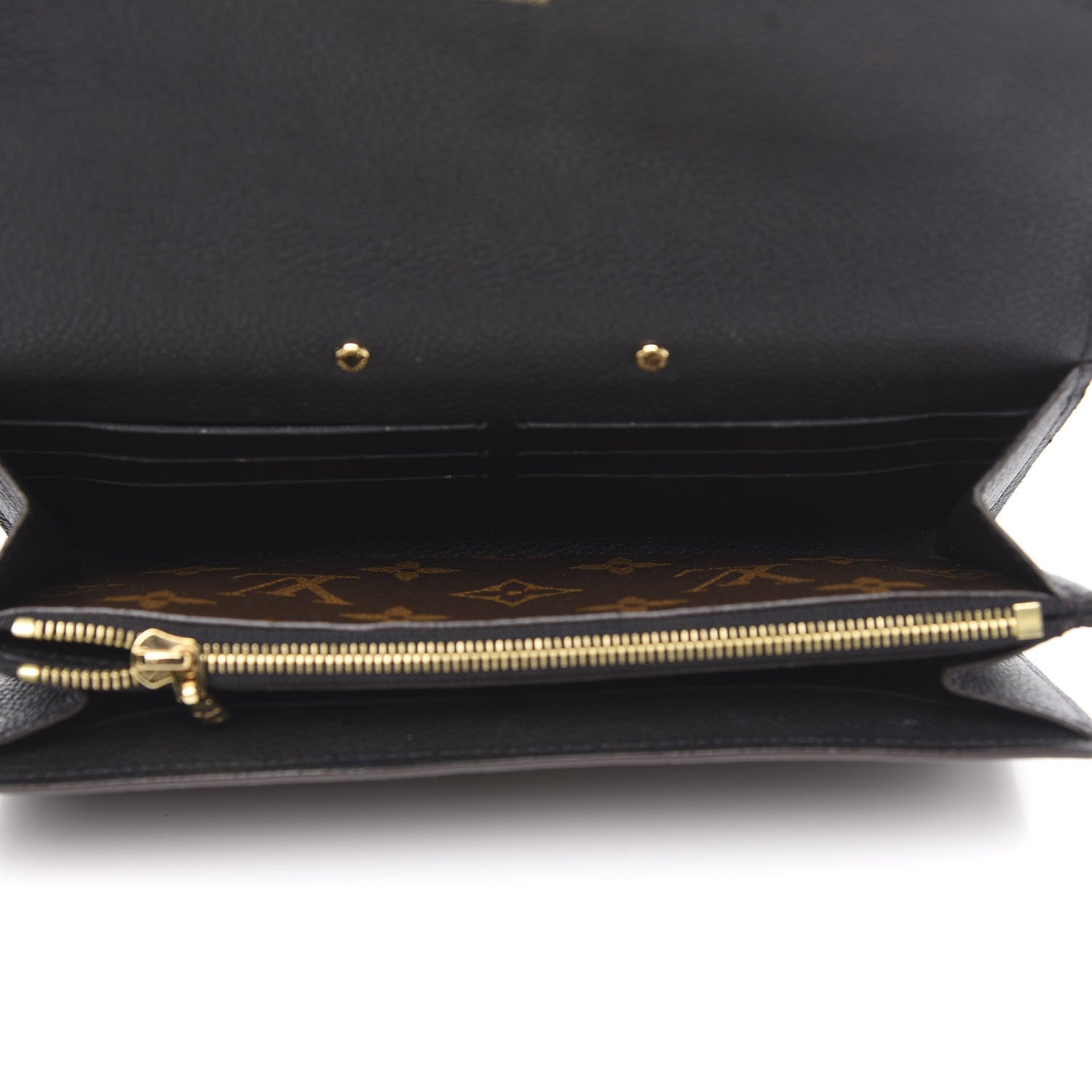 Louis Vuitton Monogram Pallas Wallet Black 5 of 9