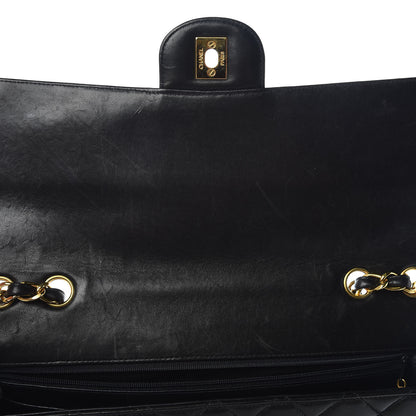 Chanel Lambskin Quilted Jumbo Single Flap Black 9 of 22