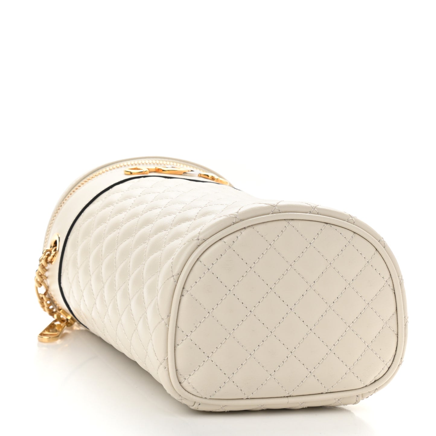 Calfskin Trapuntata Zumi Belt Bag Off White