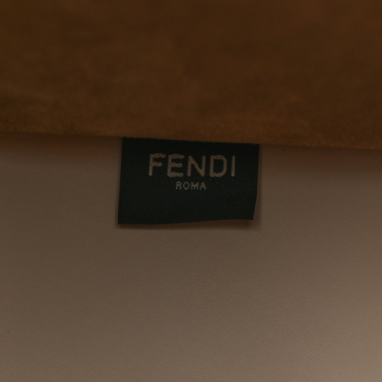 Glazed Fabric Vitello King Plexiglass FF 1974 Logo Hairdo Girls Inlay Medium Fendi Sunshine Shopper Tote Mogano Panna Multicolor