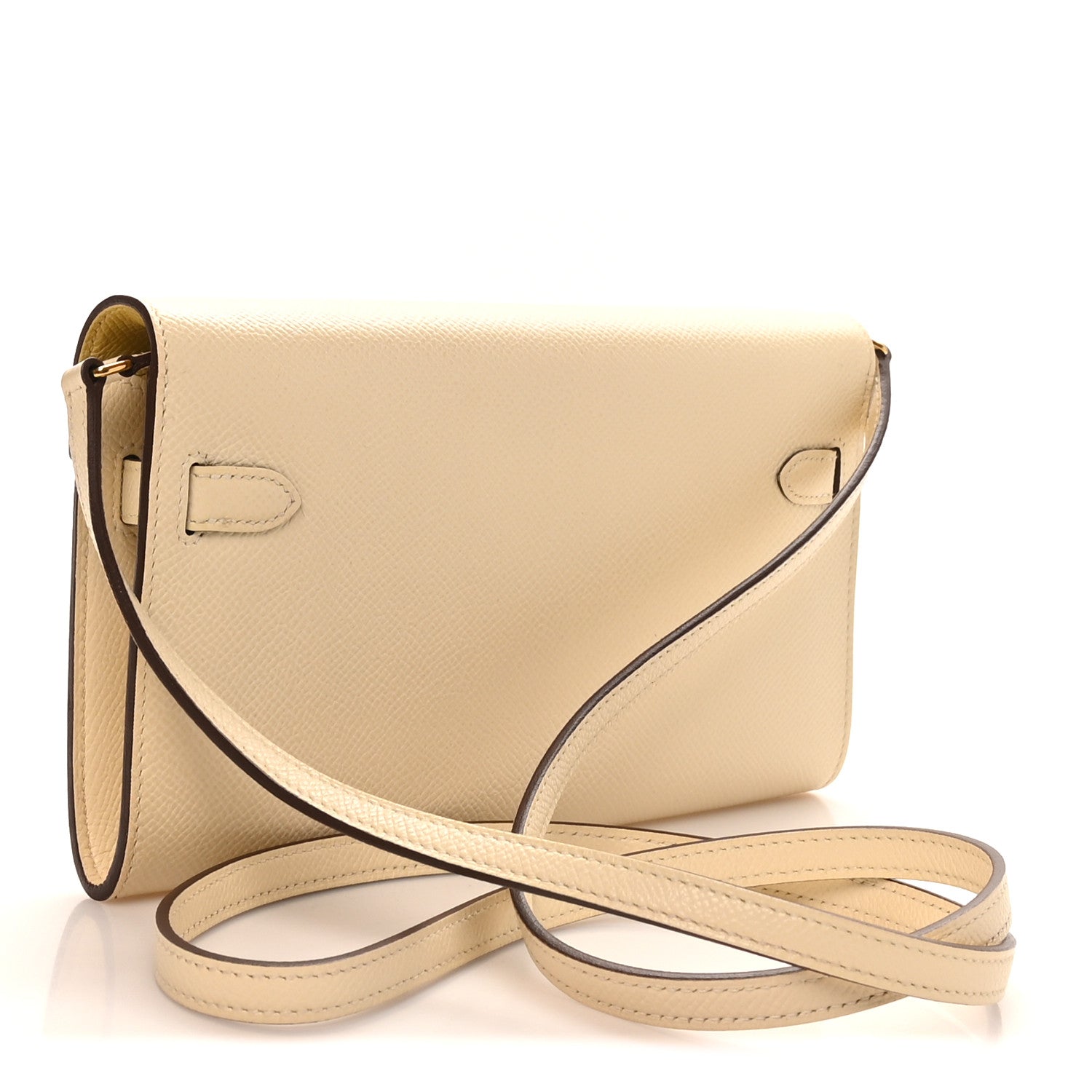 Hermes Epsom Verso Kelly Wallet To Go Nata Jaune Poussin 2 of 11