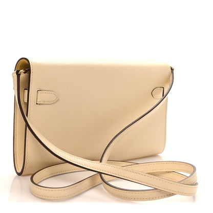 Hermes Epsom Verso Kelly Wallet To Go Nata Jaune Poussin 2 of 11