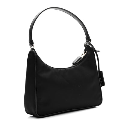 Prada Tessuto Nylon Saffiano Mini Re-Edition 2005 Bag Black 3 of 9