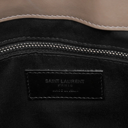 Saint Laurent Calfskin Y Quilted Monogram Medium Loulou Chain Satchel Desert Storm 8 of 10