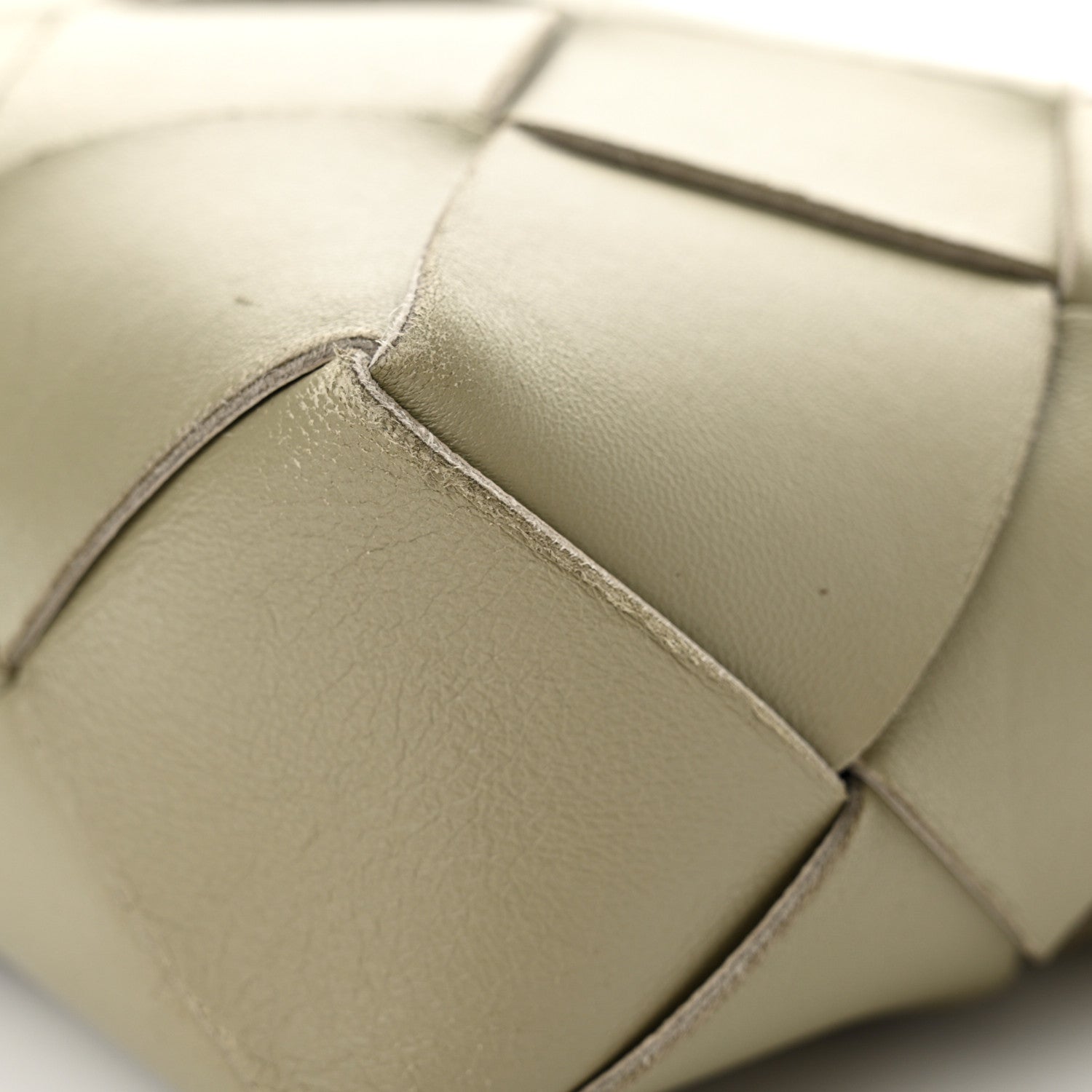 Bottega Veneta Lambskin Maxi Intrecciato Small Cassette Camera Bag Travertine 12 of 14