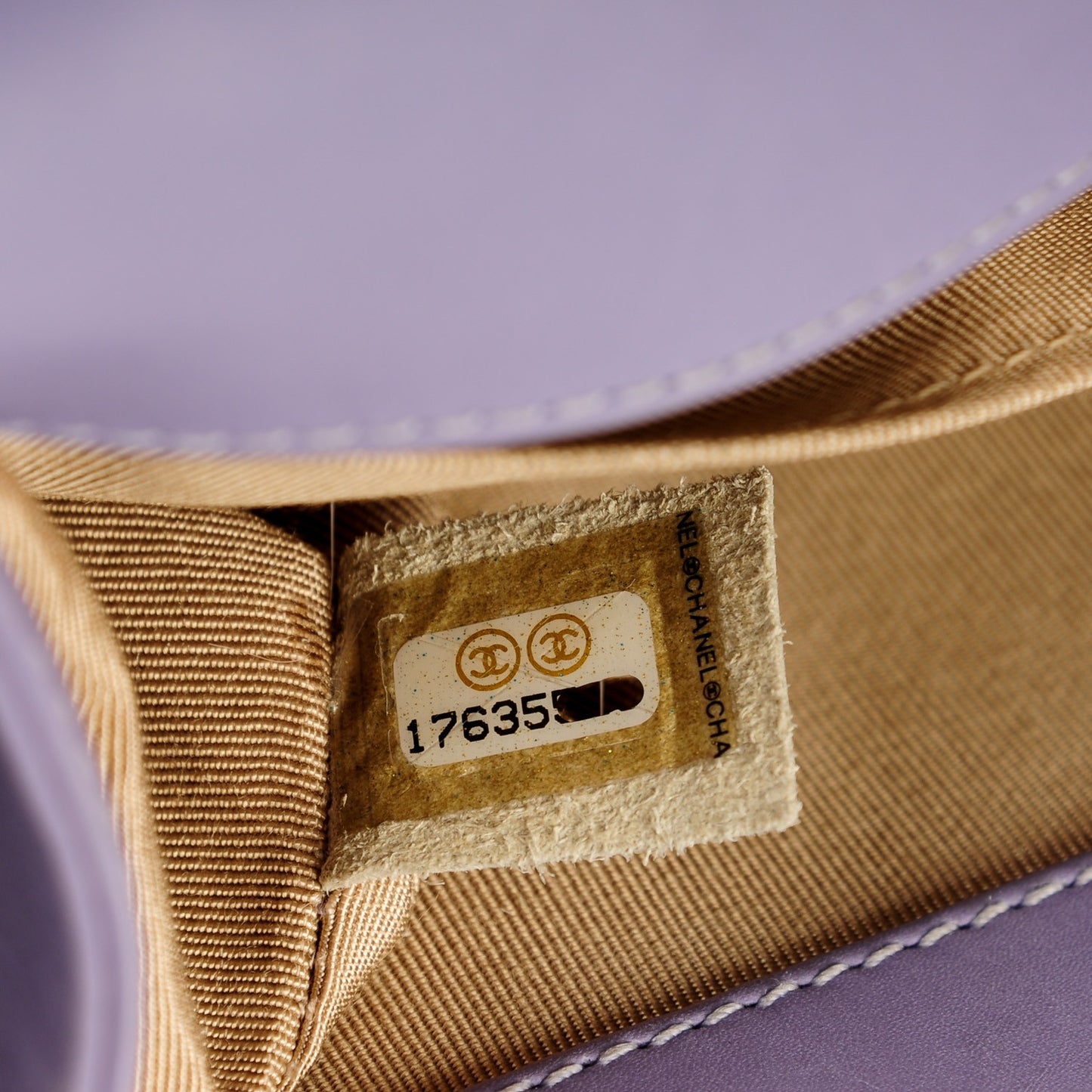 Lambskin Woven Small Chateau Boy Flap Lilac