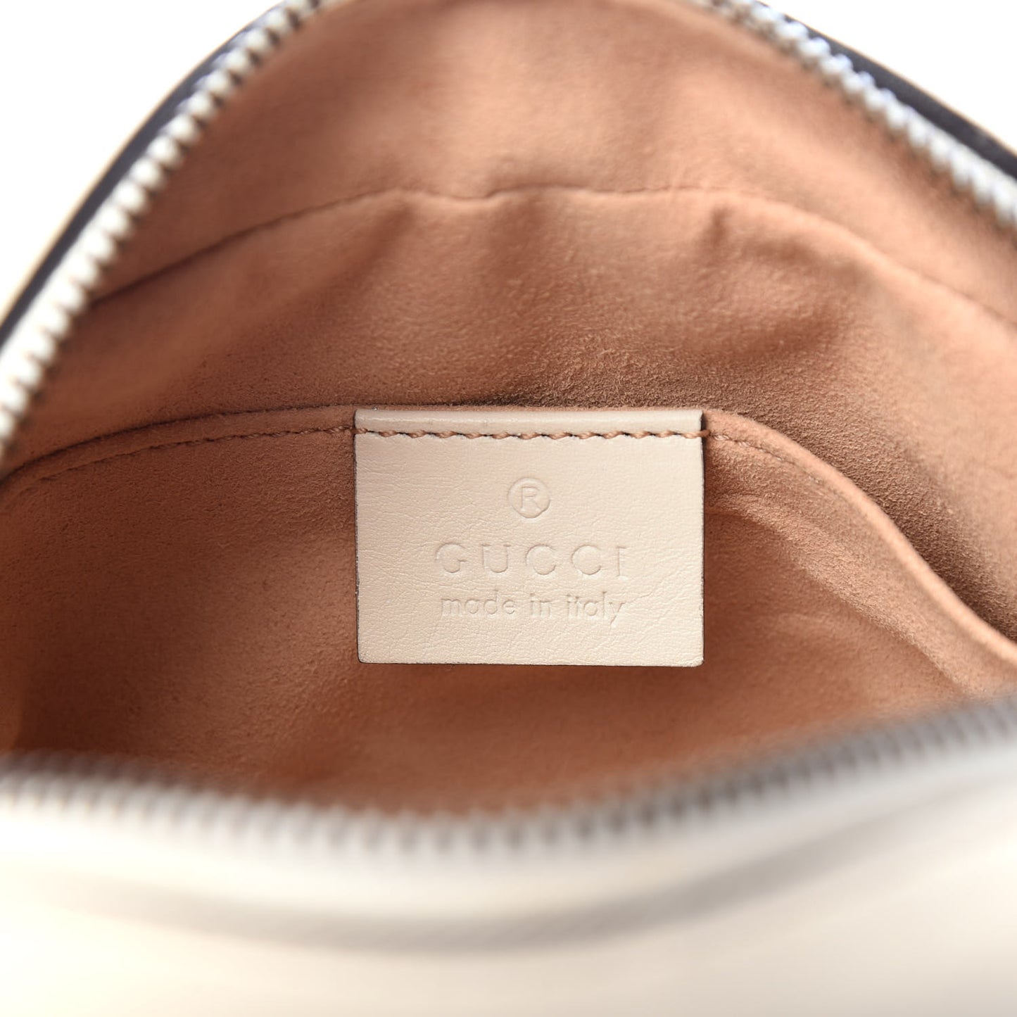 Calfskin Matelasse Mini GG Marmont Chain Shoulder Bag White