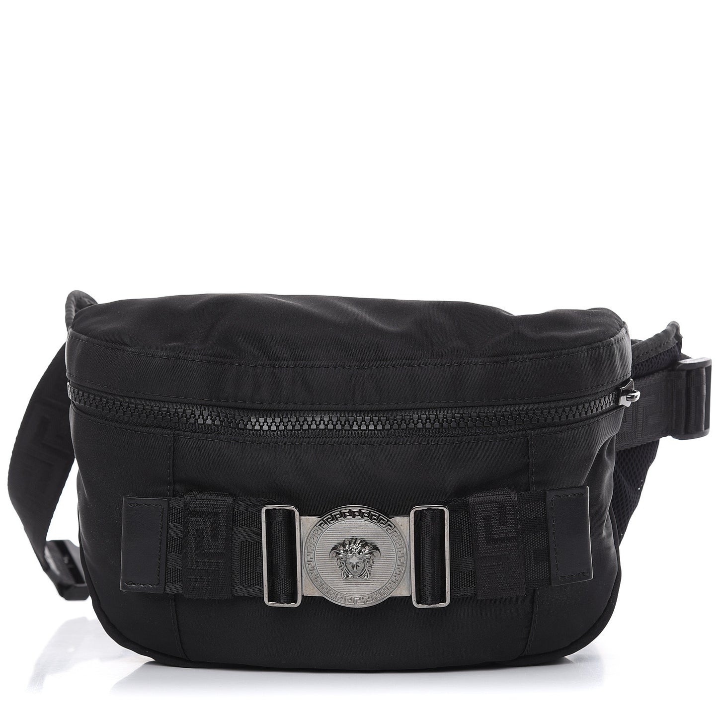 Nylon Palazzo Medusa Belt Bag Black