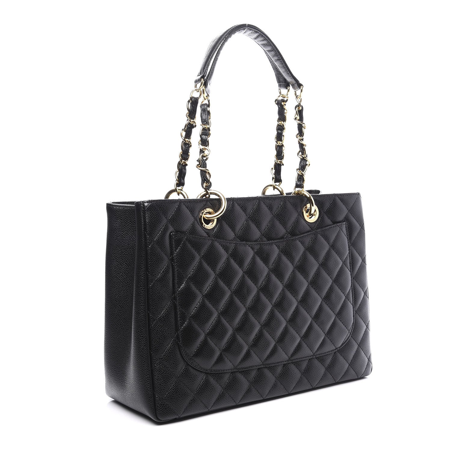 Chanel Caviar Quilted Grand Shopping Tote GST Black 2 of 10