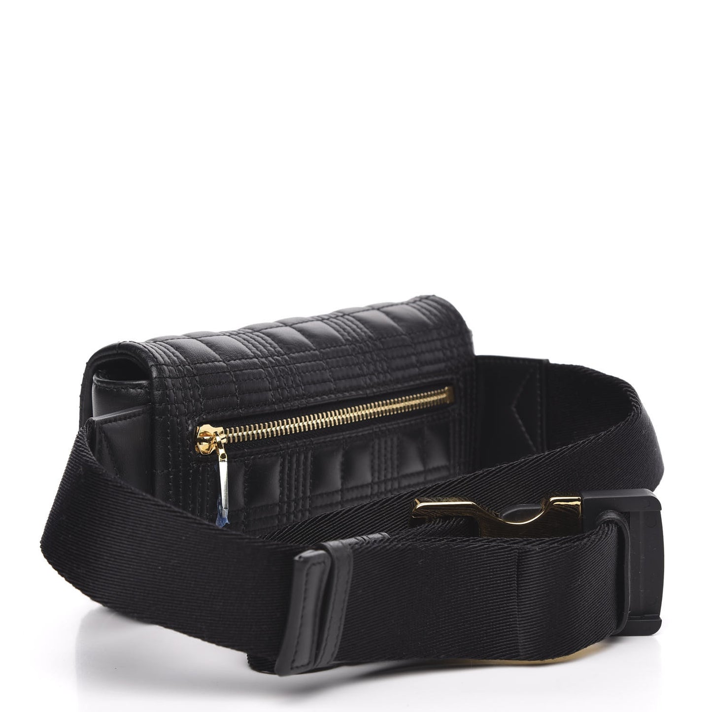 Lambskin Quilted Lola Bum Bag Black