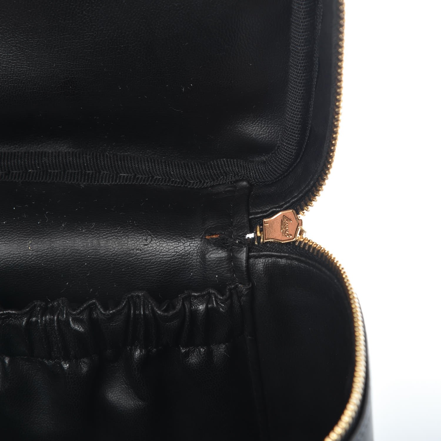 Chanel Lambskin Vanity Cosmetic Case Black 10 of 12