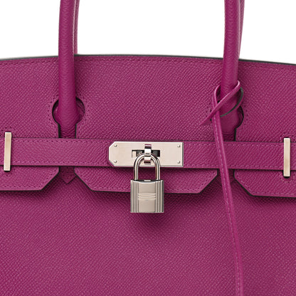 Hermes Epsom Birkin 30 Rose Pourpre 10 of 11