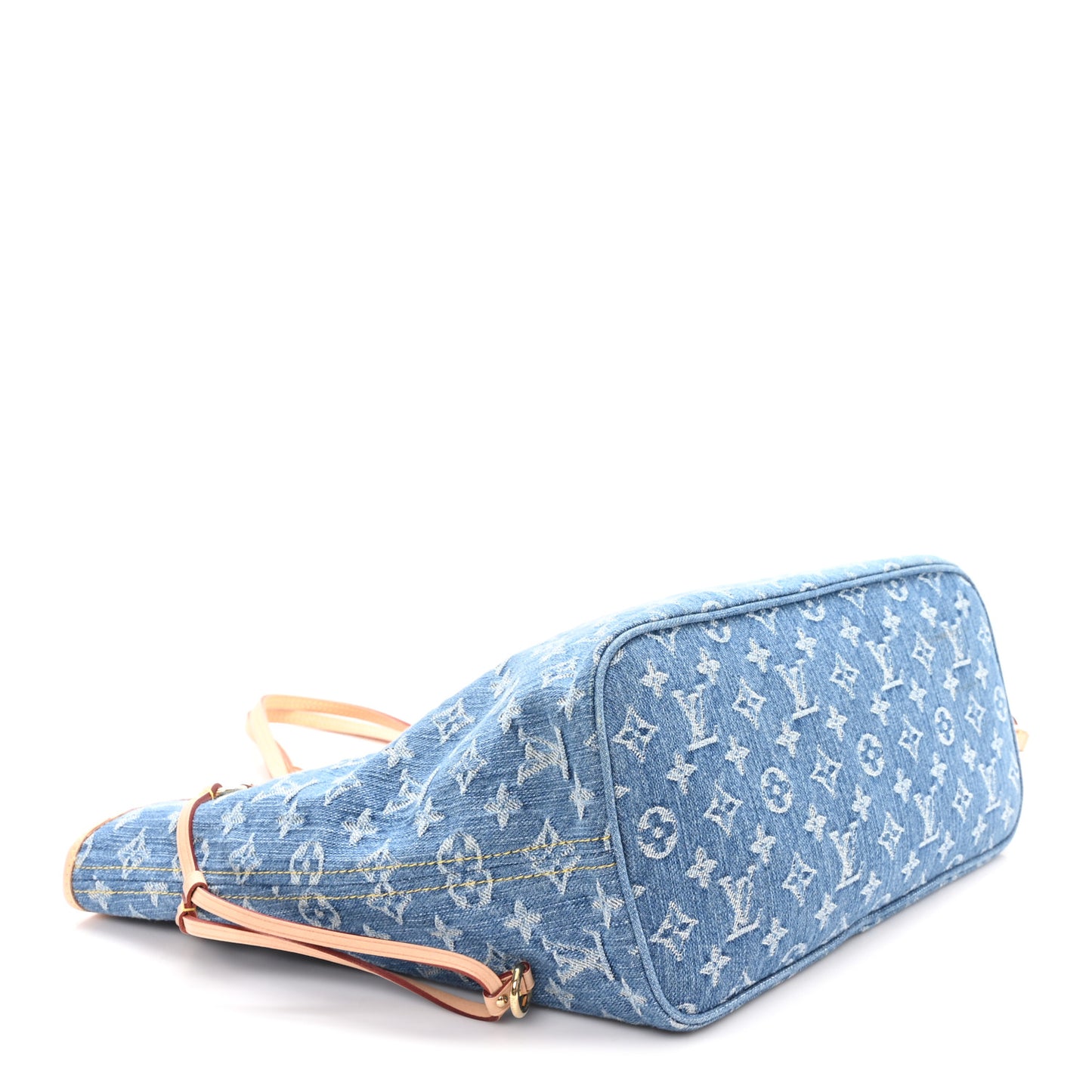 Monogram Denim Neo Neverfull MM Blue