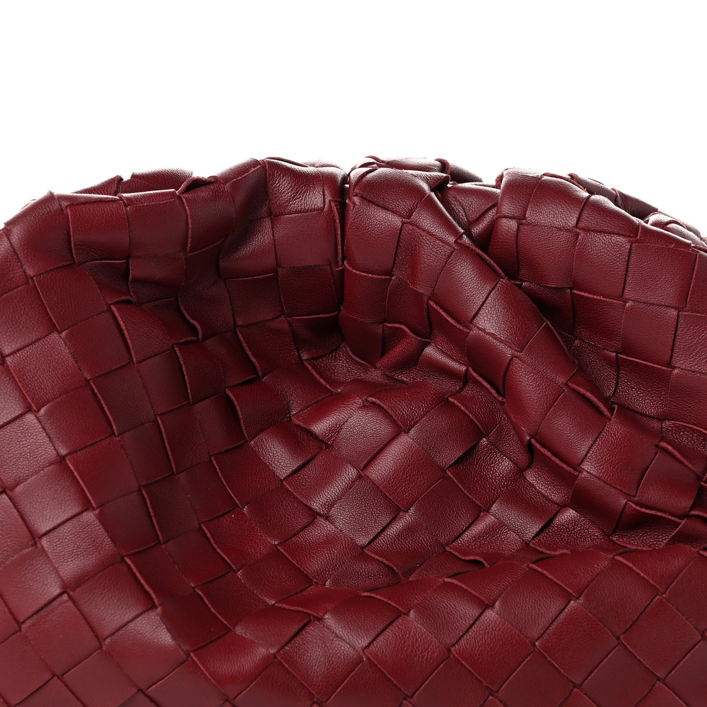 Nappa Maxi Intrecciato The Pouch Oversized Clutch Bordeaux