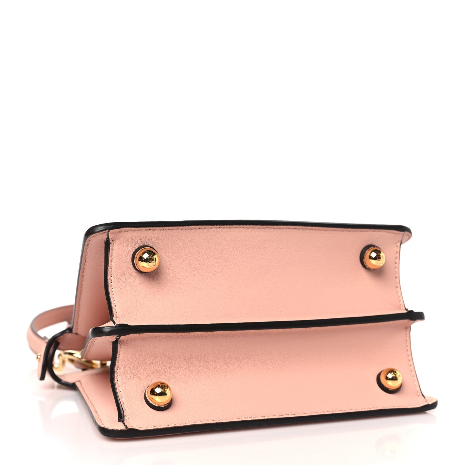 Fendi Shiny Nappa Petite Peekaboo I SEE U Satchel Rosa Confetto 4 of 10