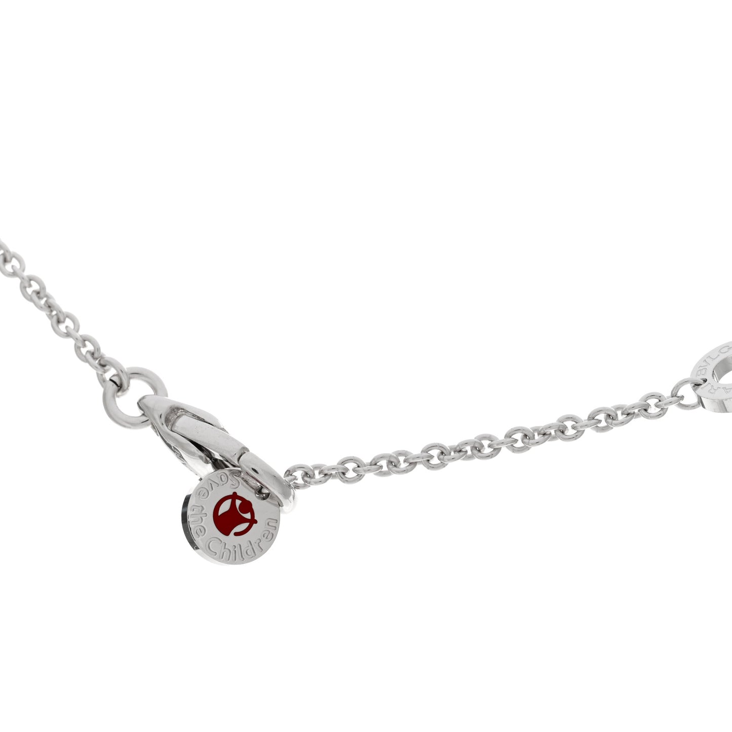 Sterling Silver Ceramic Save The Children Pendant Necklace