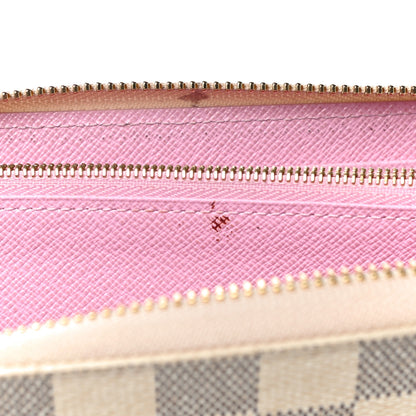 Louis Vuitton Damier Azur 2016 Christmas Animation Zippy Wallet Rose Ballerine 11 of 13
