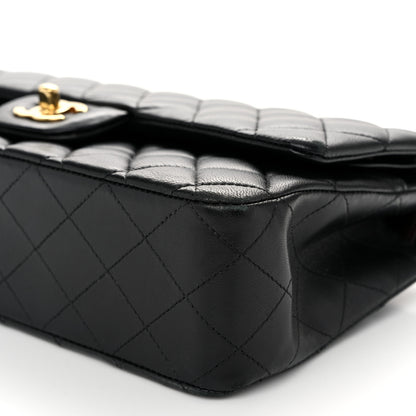 Chanel Lambskin Quilted Medium Double Flap Black 10 of 10